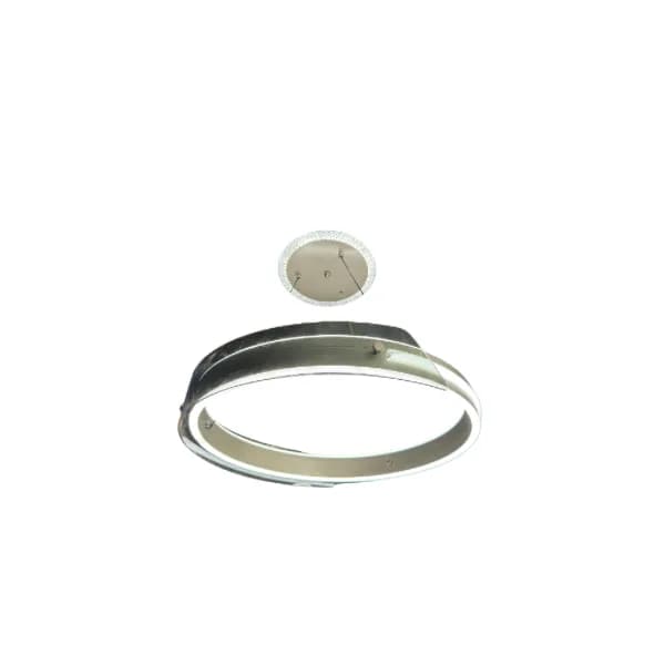 Lustre circulaire gris