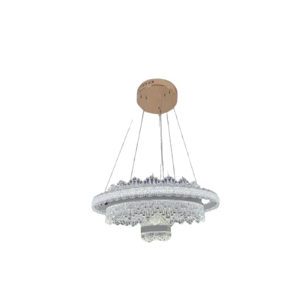 Lustre argenté 1 boule